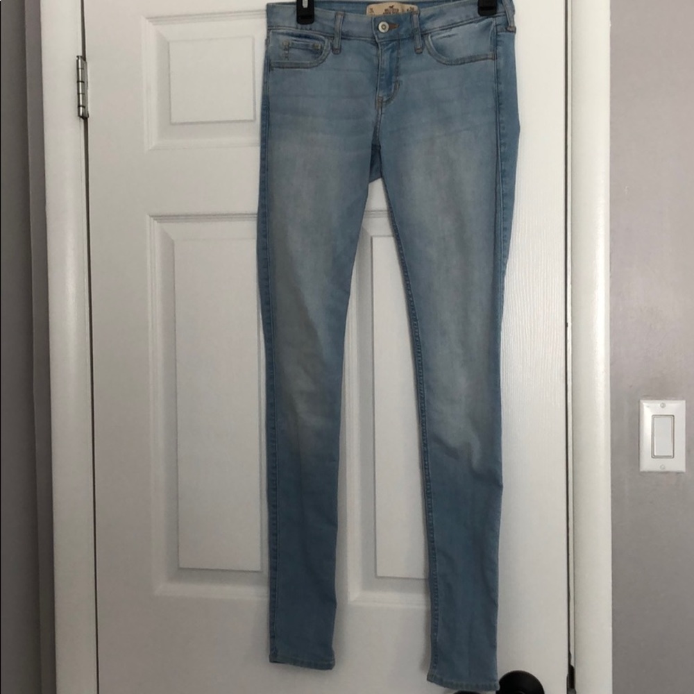 Light wash super skinny LONG jeans